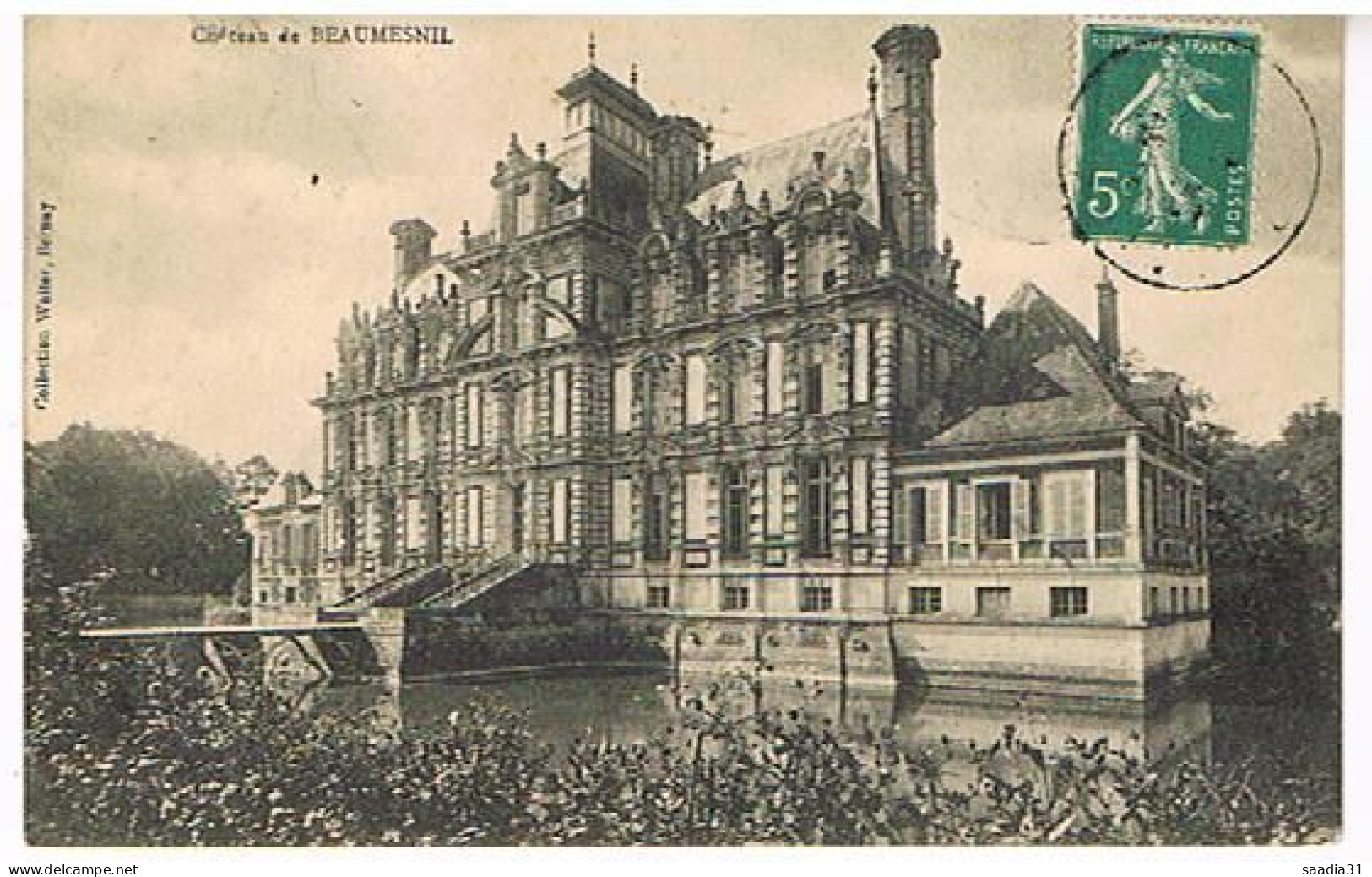 27  CHATEAU DE BEAUMESNIL 1914 - Beaumesnil