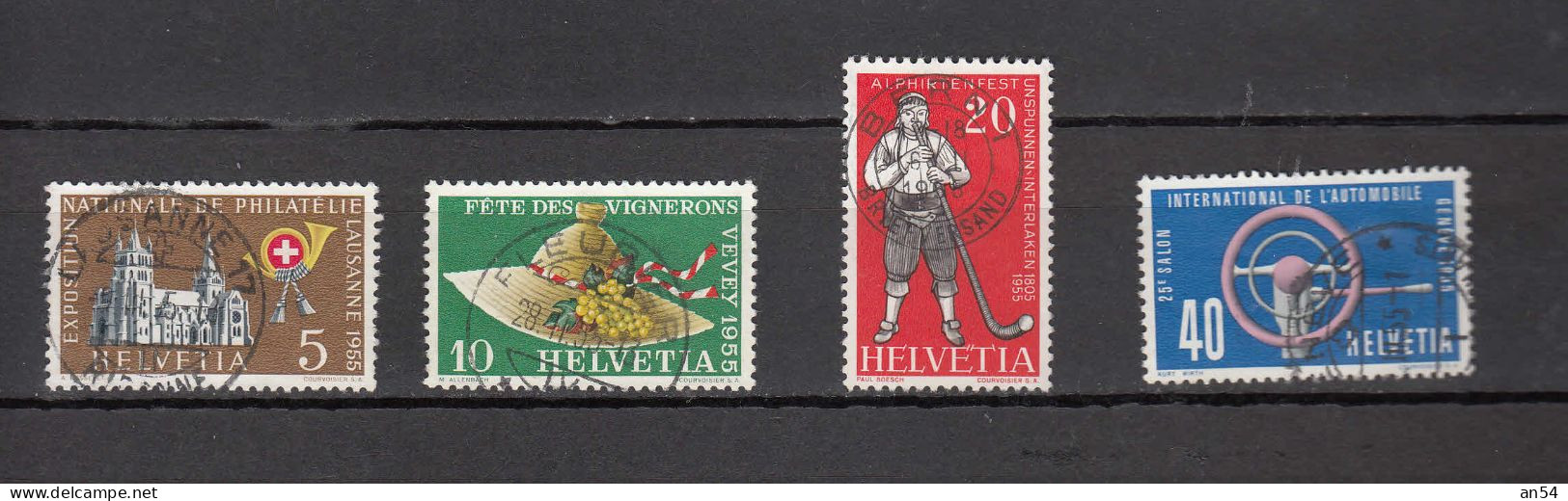 1955  N° 320 à 323    OBLITERES         CATALOGUE SBK - Used Stamps