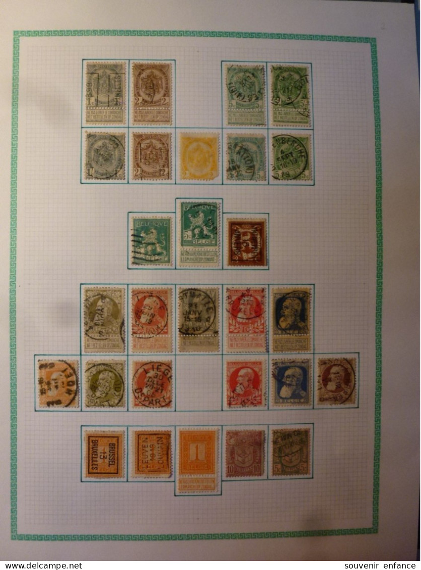 Collection De Timbres Belges Belgique à Partir De 1886 - Collezioni