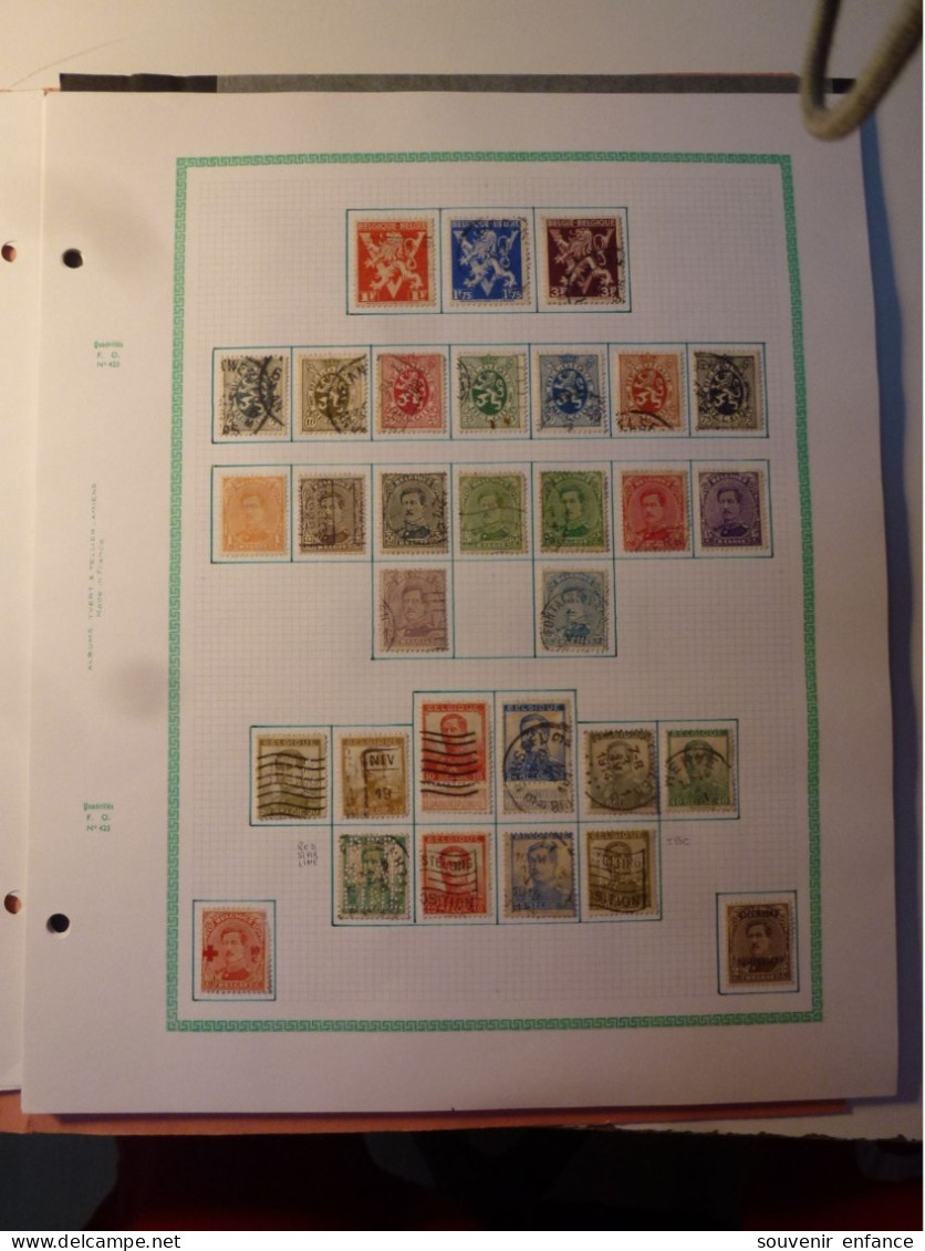 Collection De Timbres Belges Belgique à Partir De 1886 - Collections