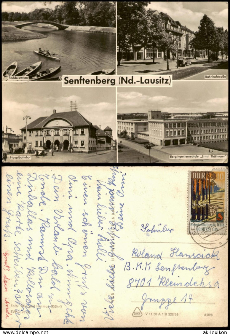 Senftenberg (Niederlausitz) DDR Bergingenieurschule  Hauptbahnhof Uvm. 1968 - Senftenberg