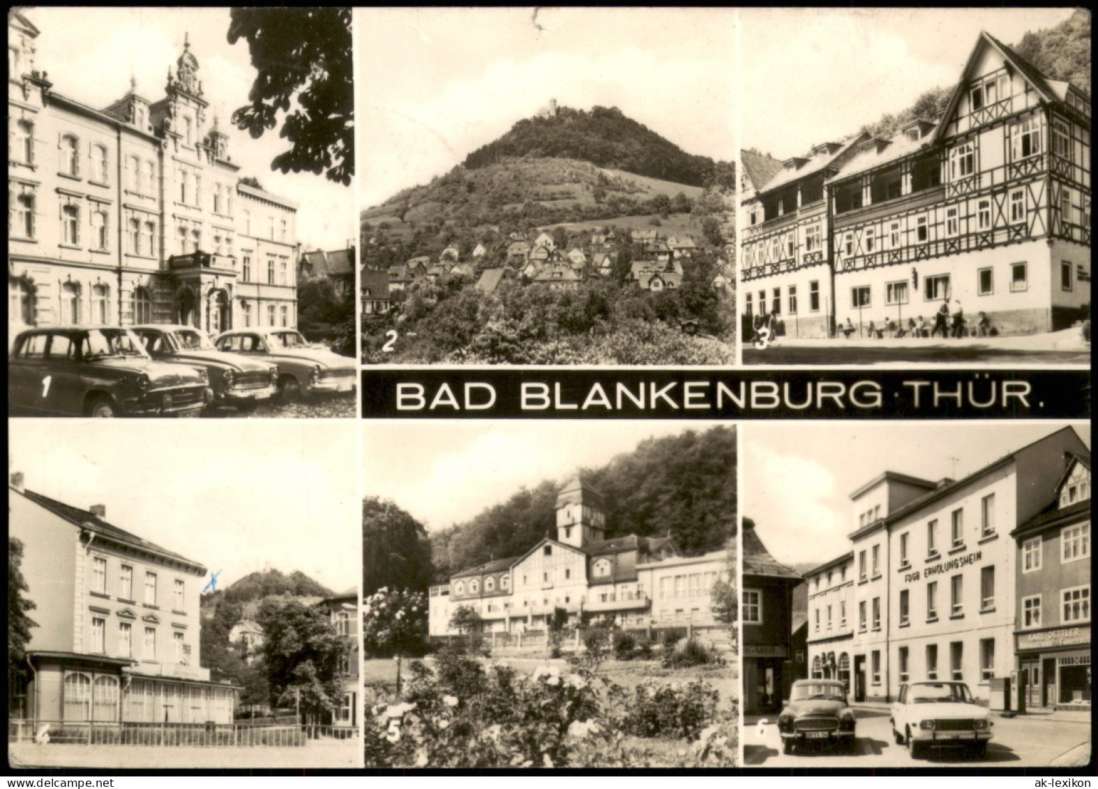 Bad Blankenburg DDR Mehrbildkarte Mit FDGB-Erholungsheimer Uvm. 1971 - Bad Blankenburg