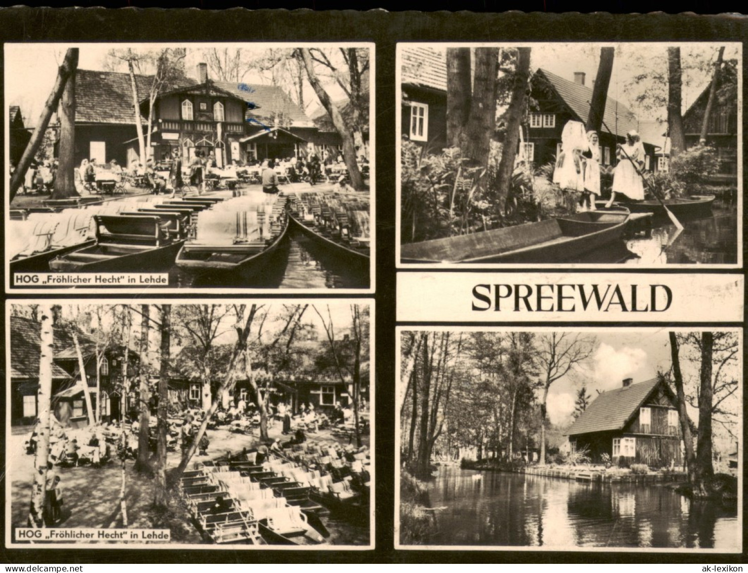 Lehde Lübbenau (Spreewald)  DDR Mehrbildkarte Mit 4 Umland-Ansichten 1963 - Lübbenau