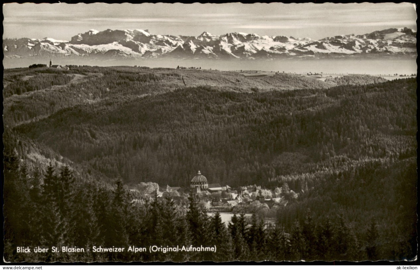 Ansichtskarte St. Blasien Panorama-Ansicht Mit Schweizer Alpen 1960 - St. Blasien