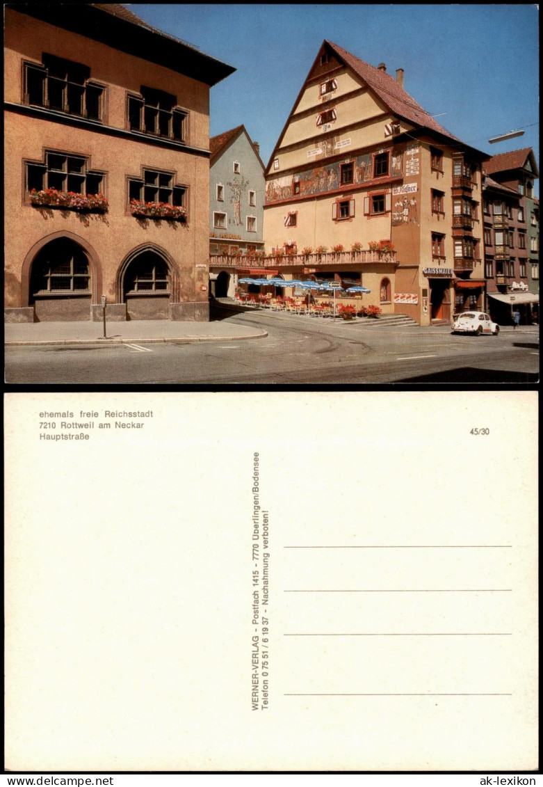 Ansichtskarte Rottweil (Neckar) Hauptstraße 1981 - Rottweil