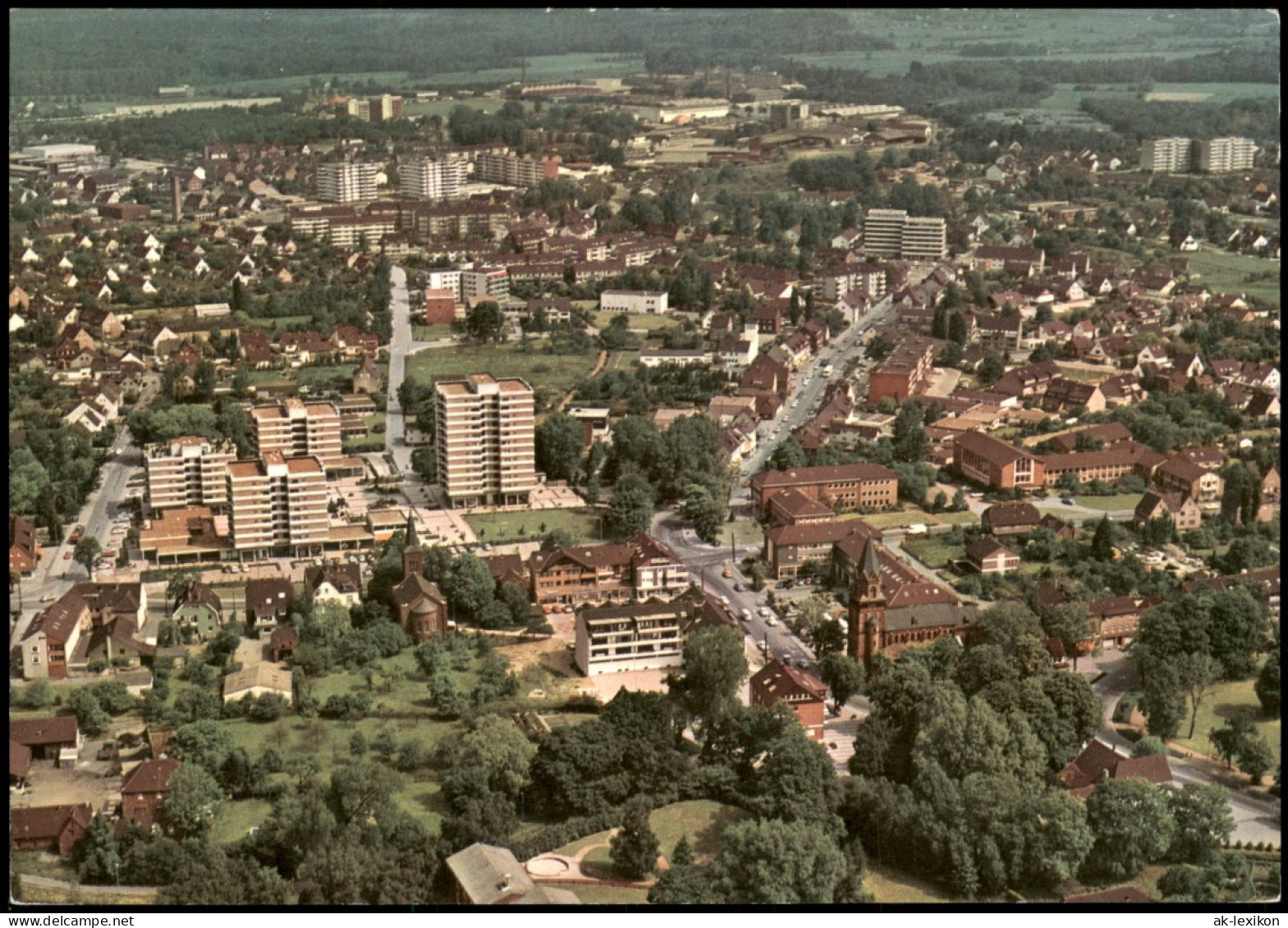 Ansichtskarte Ratingen Luftbild Lintorf 1992 - Ratingen