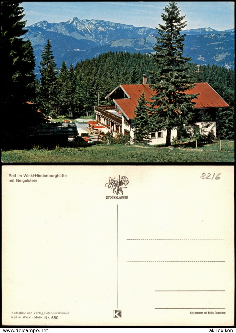 Ansichtskarte Reit Im Winkl Hindenburghütte 1992 - Reit Im Winkl