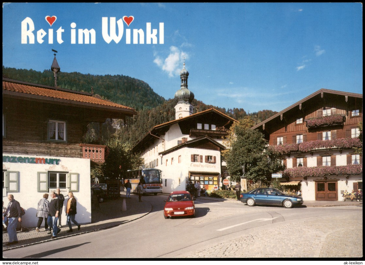 Ansichtskarte Reit Im Winkl Straßenpartie 1991 - Reit Im Winkl