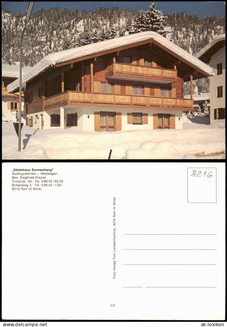 Reit Im Winkl Gästehaus Sonnenhang Bes.   Tirolerstrasse & Birkenweg 1975 - Reit Im Winkl