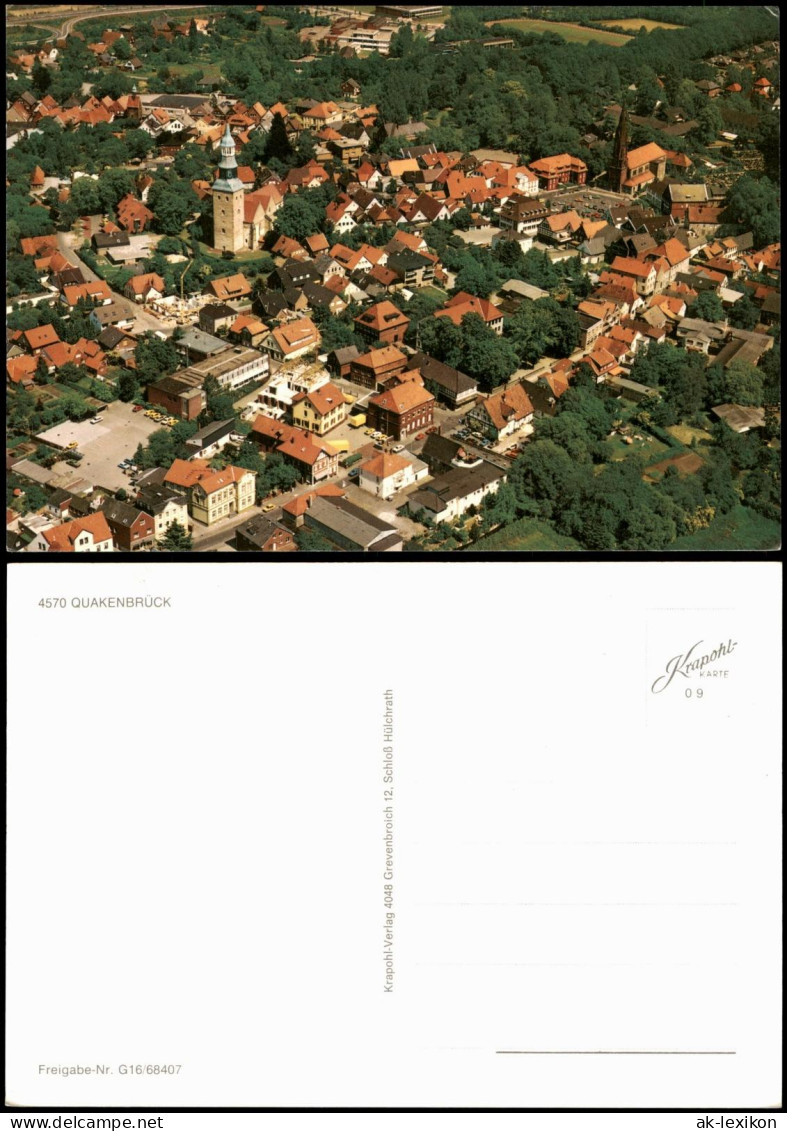 Ansichtskarte Quakenbrück Luftaufnahme Luftbild Fliegeraufnahme 1980 - Quakenbrück
