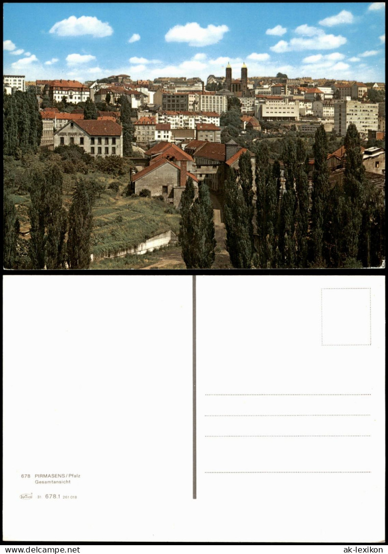 Ansichtskarte Pirmasens Stadtteilansicht Gesamtansicht; Ort In Der Pfalz 1975 - Pirmasens