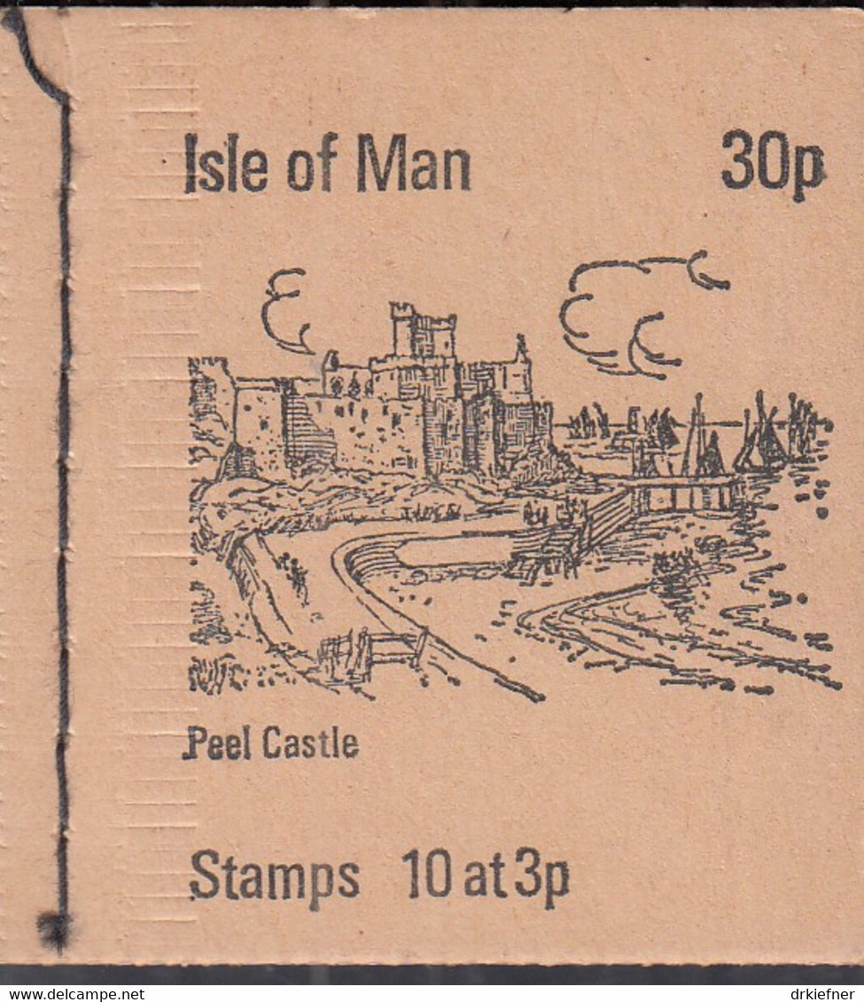 ISLE OF MAN  Markenheftchen 0-3 A, Postfrisch **, Peel Castle, 1973 - Isola Di Man