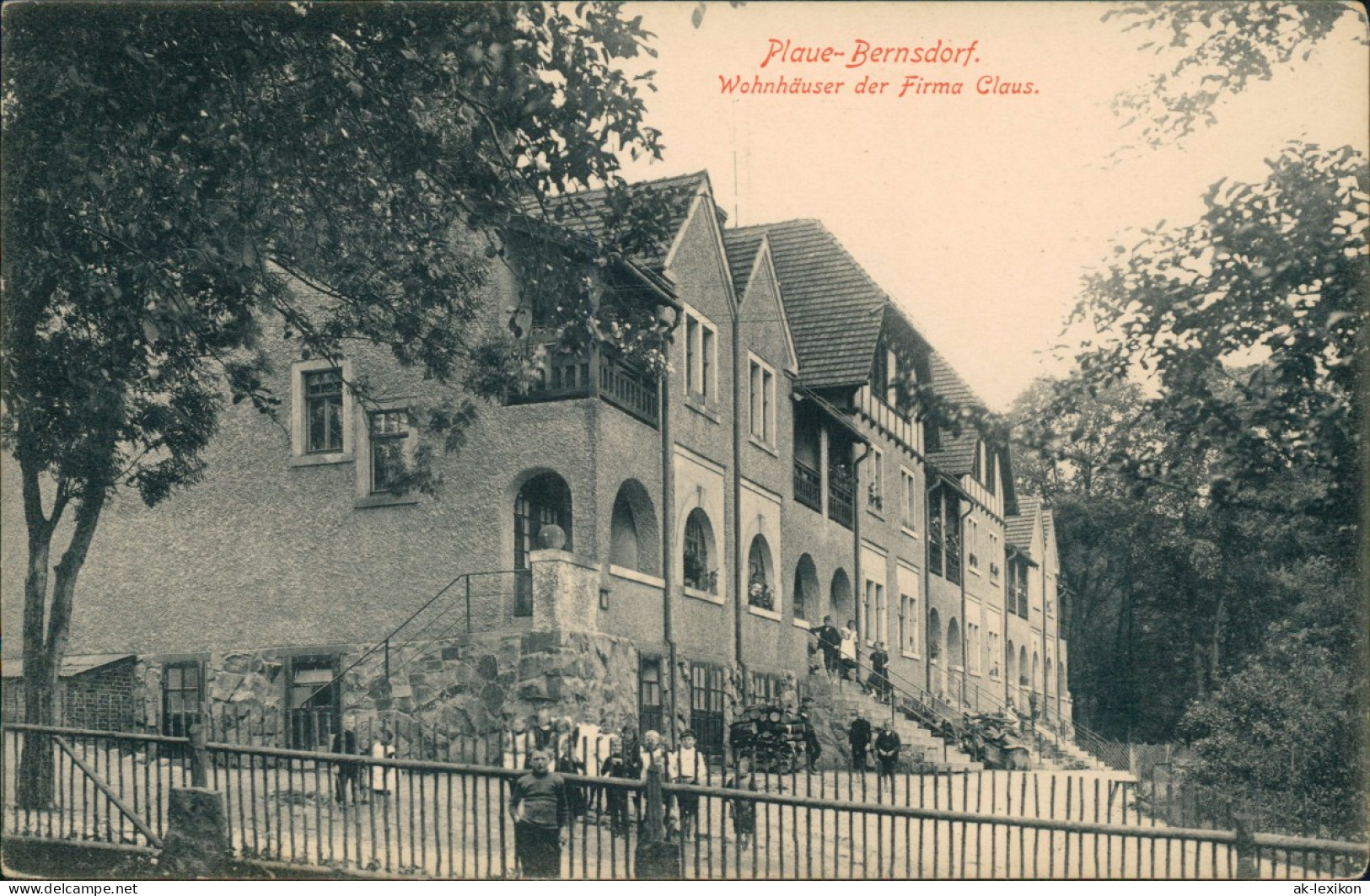 Plaue-Bernsdorf-Flöha (Sachsen) Wohnhäuser Der Firma Claus 1914 - Flöha