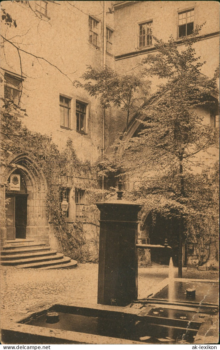 Ansichtskarte Rochlitz Schloss - Schloßhof 1925 - Rochlitz