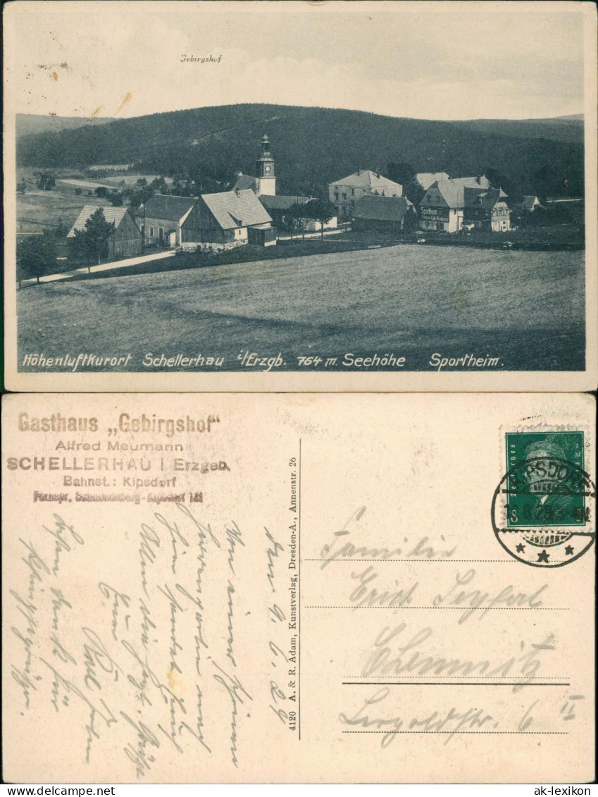 Schellerhau-Altenberg (Erzgebirge) Gasthaus Gebirgshof, Sportheim 1928 - Schellerhau
