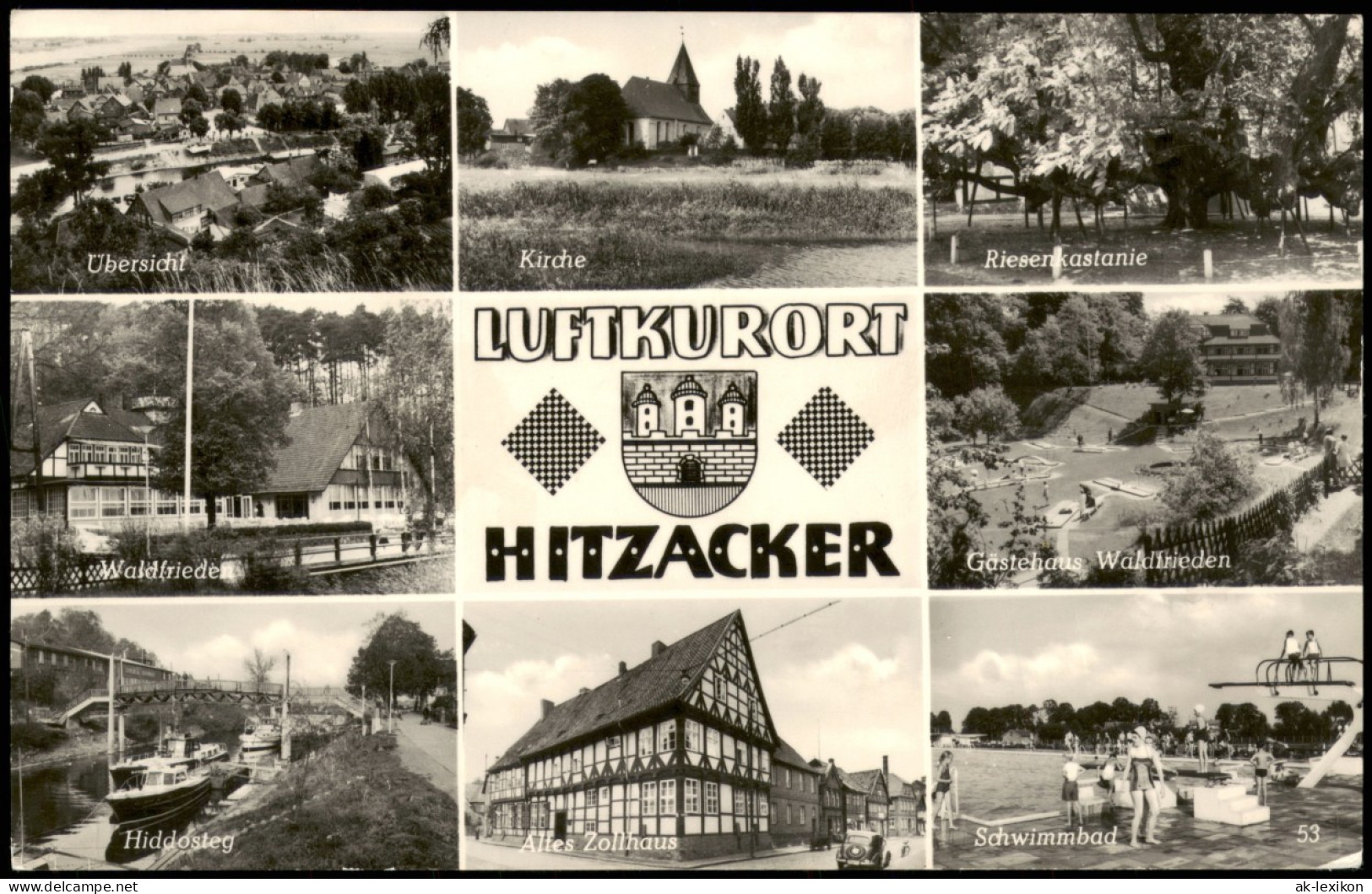 Hitzacker (Elbe)  Ansichten U.a. Kirche,  Waldfrieden, Zollhaus Uvm. 1973 - Hitzacker