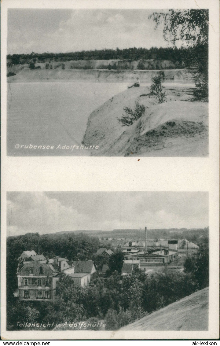 Großdubrau Wulka Dubrawa Grubensee Adolfshütte, Fabrik Oberlausitz 2 Bild 1950 - Grossdubrau Wulka Dubrawa