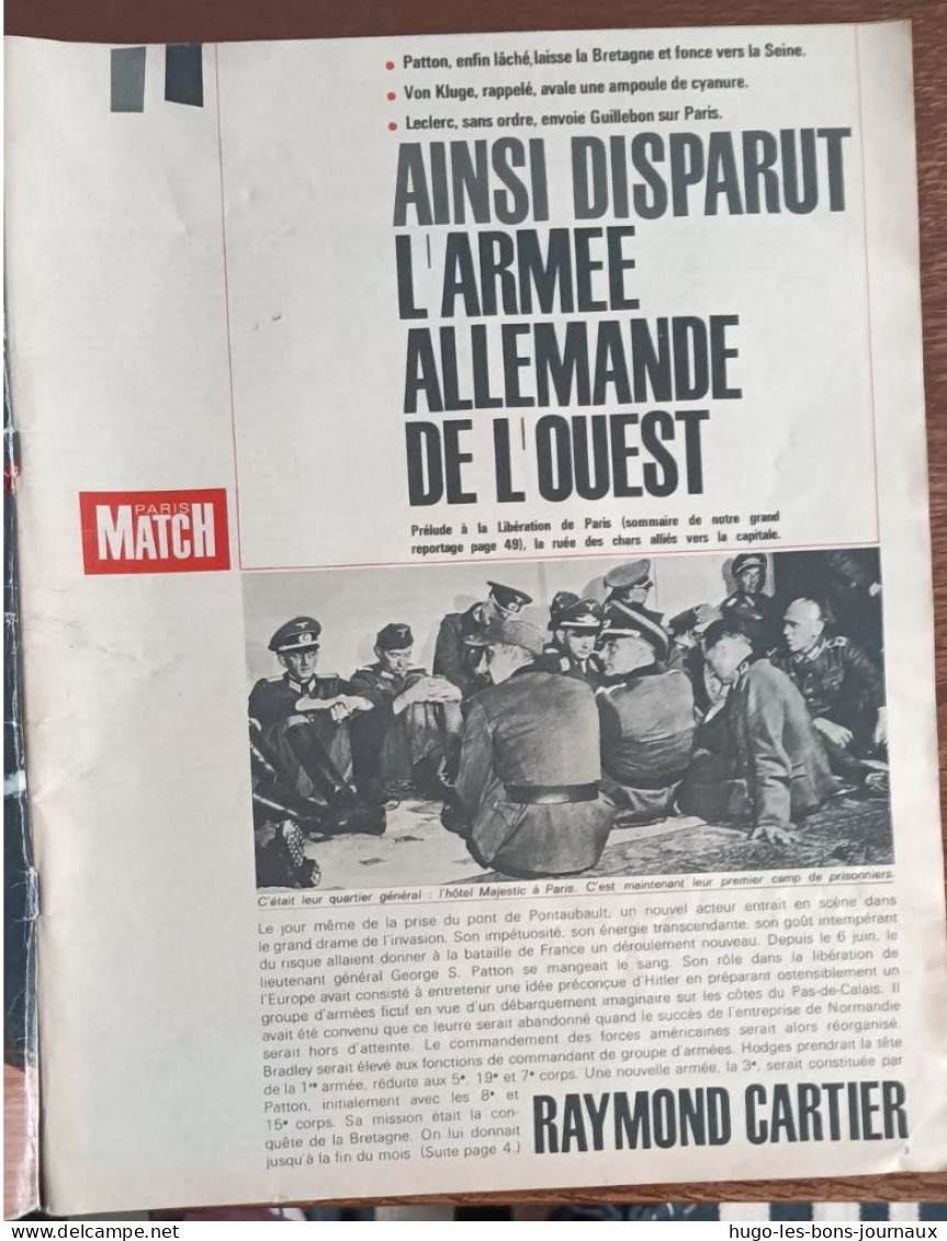 Paris Match N°793_20 Juin 1964_3ème Numéro Historique :août 1944 La Libération De Paris - People