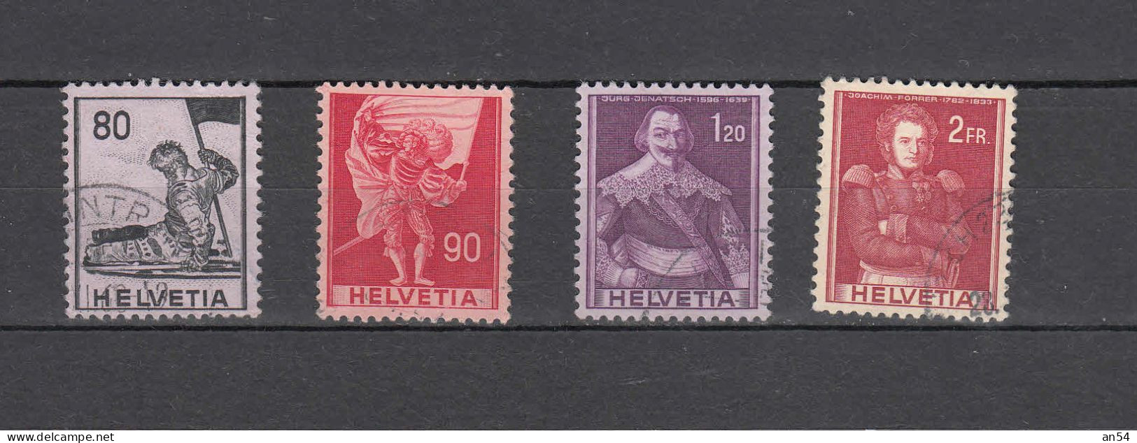 1958/59  N° 339 à 342    OBLITERES        CATALOGUE SBK - Used Stamps