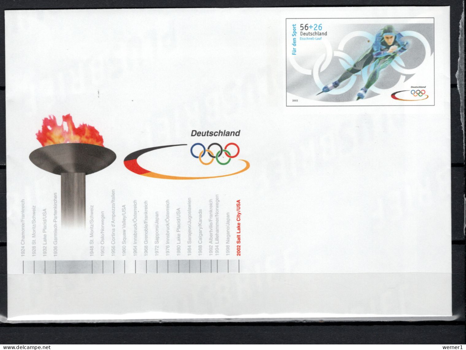 Germany 2002 Olympic Games Salt Lake City Commemorative Cover - Winter 2002: Salt Lake City