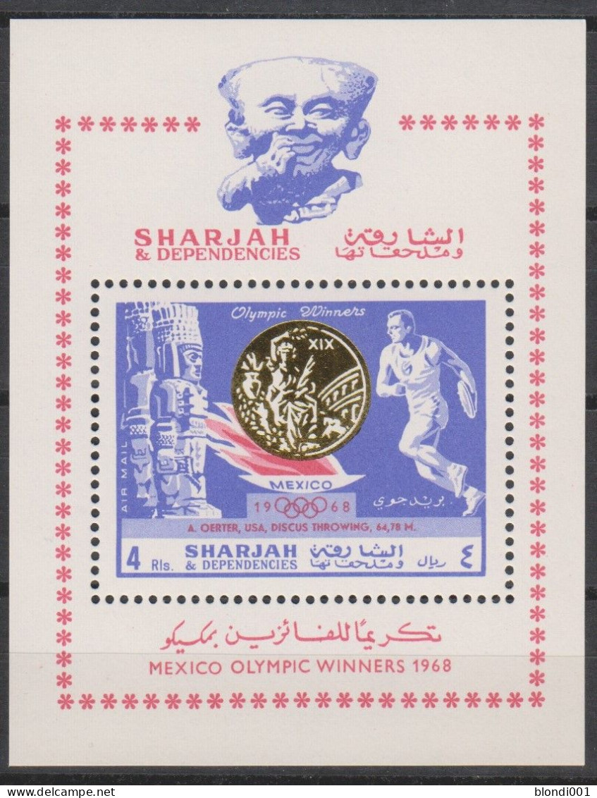 Olympics 1968 - Winner - History - SHARJAH - S/S MNH - Verano 1968: México