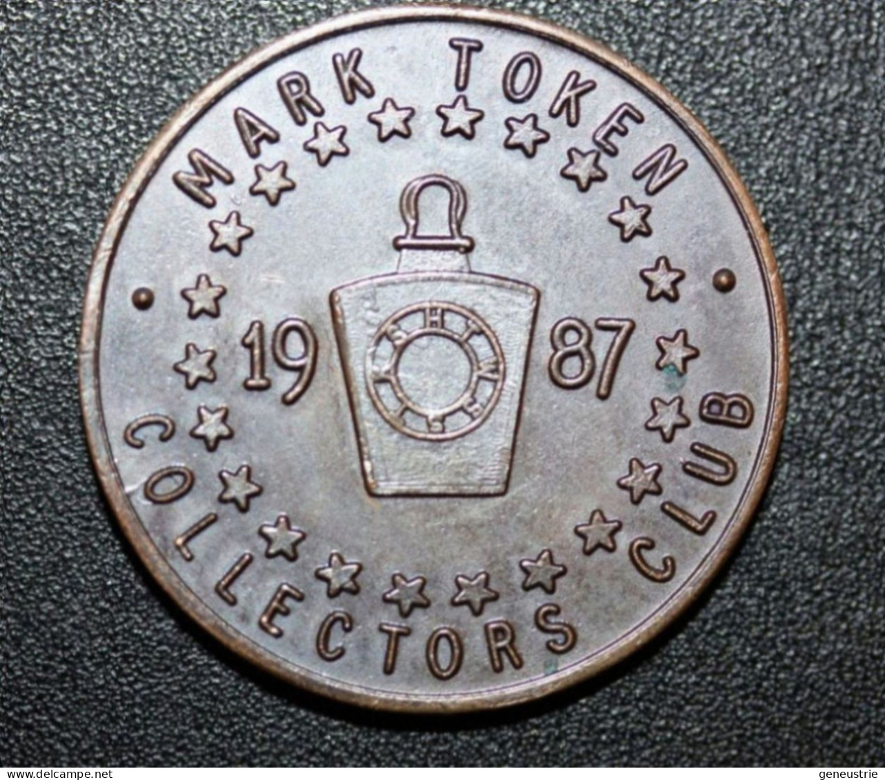 Franc-maçonnerie - Beau Jeton Maçonnique Anglais "Mark Token Collectors Club 1987" Masonic Token - Professionnels/De Société