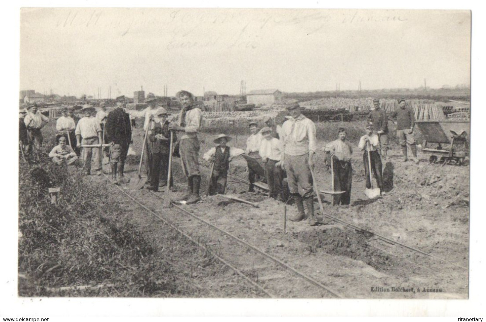 AUNEAU - 28 - Eure Et Loir - Construction De Voies Ferrées - Auneau