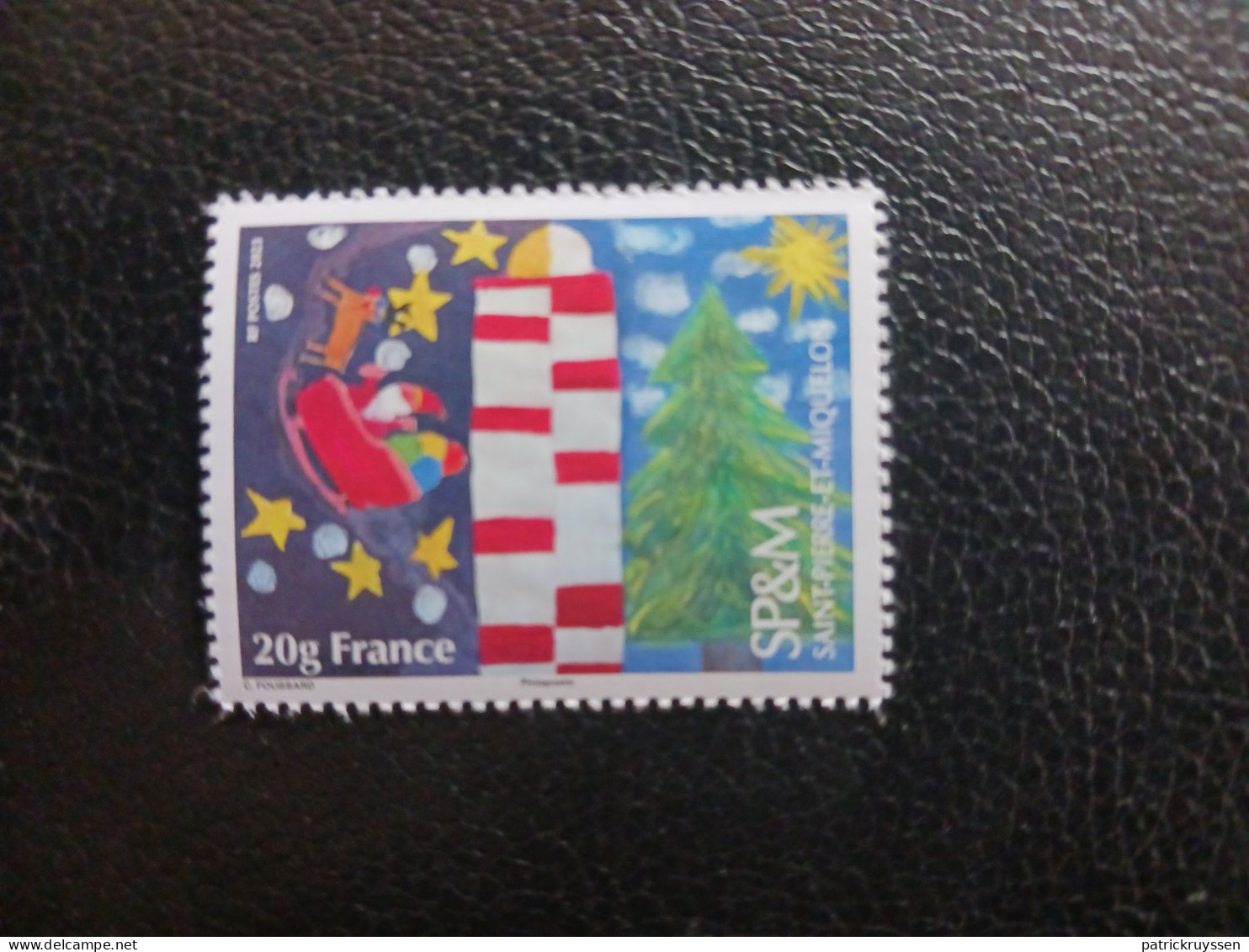 Pierre Miquelon 2023 SPM Christmas Fir Star SANTA CLAUS Sleigh Deer Noel Natale 1v Mnh - Unused Stamps