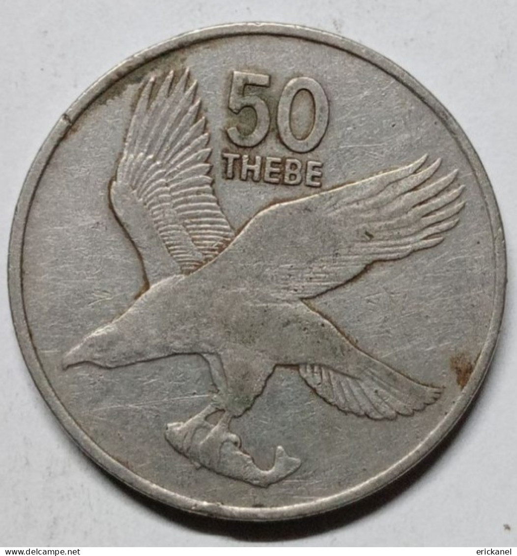 1977 BOTSWANA  50 THEBE - VERY GOOD DETAILS - Botswana