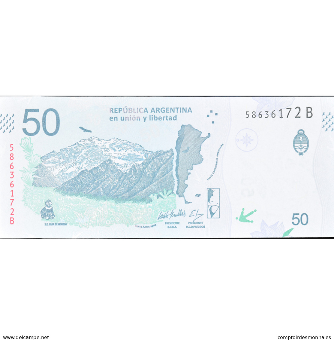 Billet, Argentine, 50 Pesos, NEUF - Argentinië