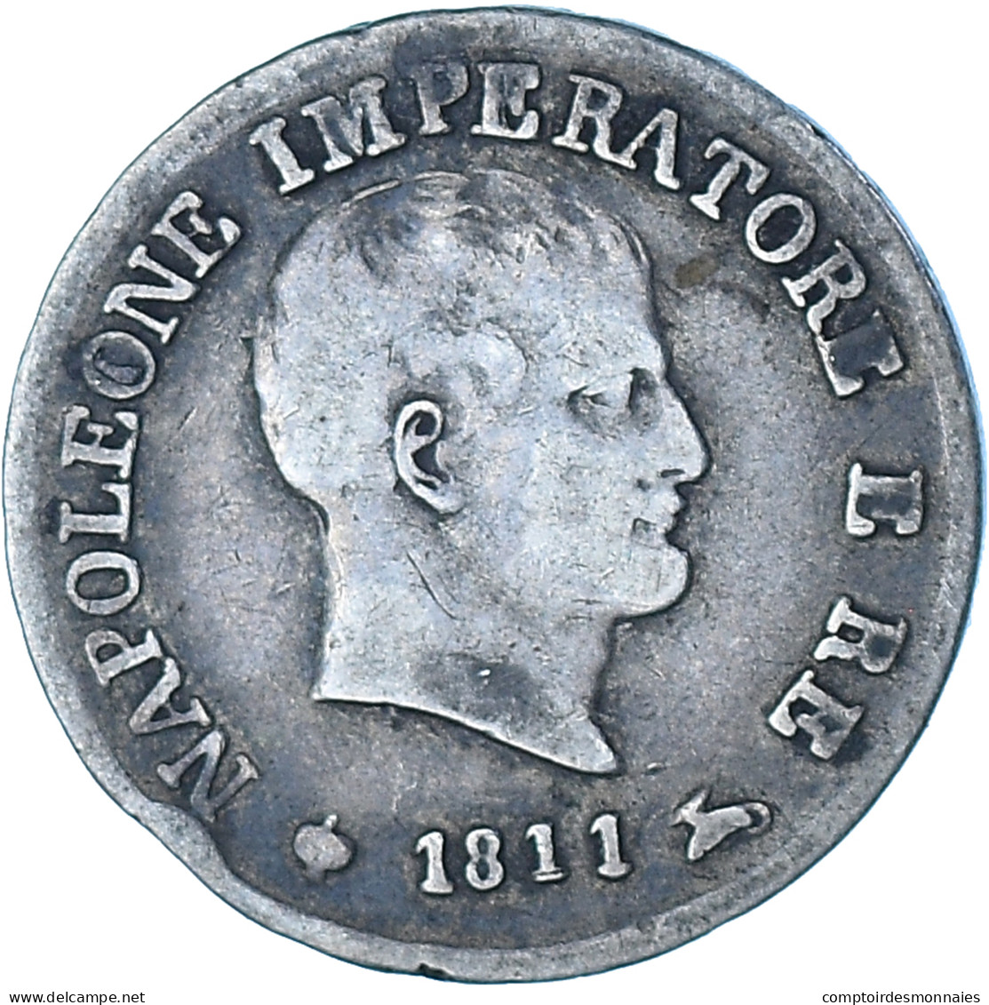 Monnaie, États Italiens, KINGDOM OF NAPOLEON, Napoleon I, 10 Soldi, 1811 - Napoleonic