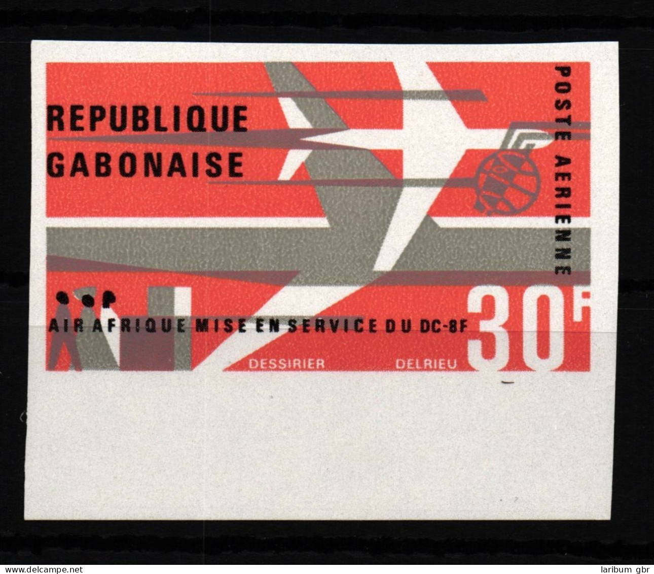 Gabun 253 Geschnitten Postfrisch Flugzeuge #GF488 - Gabun (1960-...)