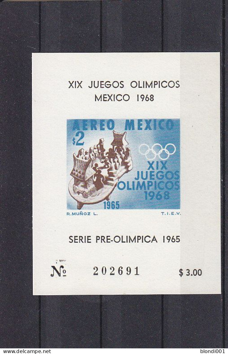 Olympics 1968 - History - MEXICO - S/S Imp. MNH - Ete 1968: Mexico