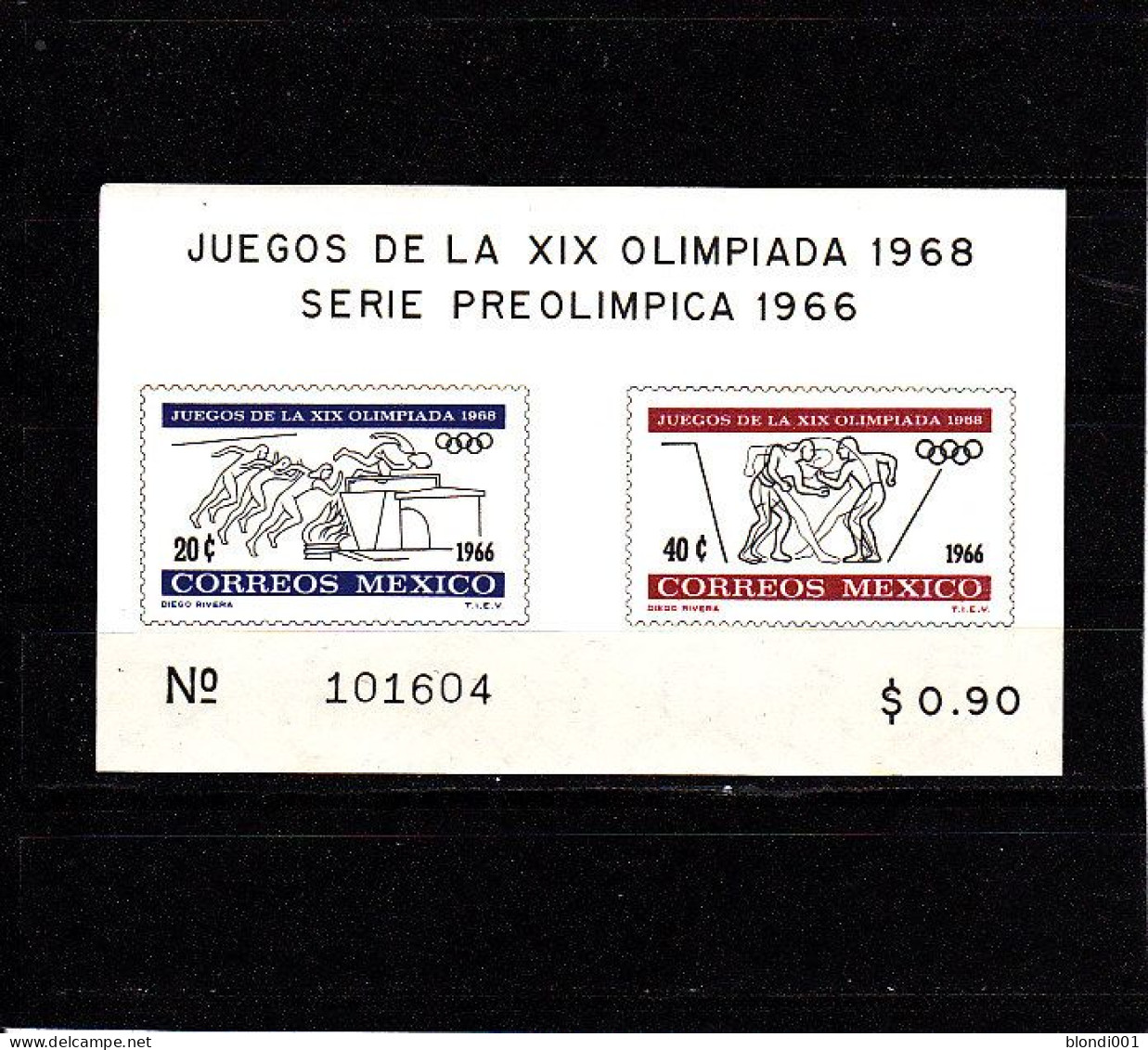 Olympics 1968 - History - MEXICO - S/S Imp. MNH - Summer 1968: Mexico City