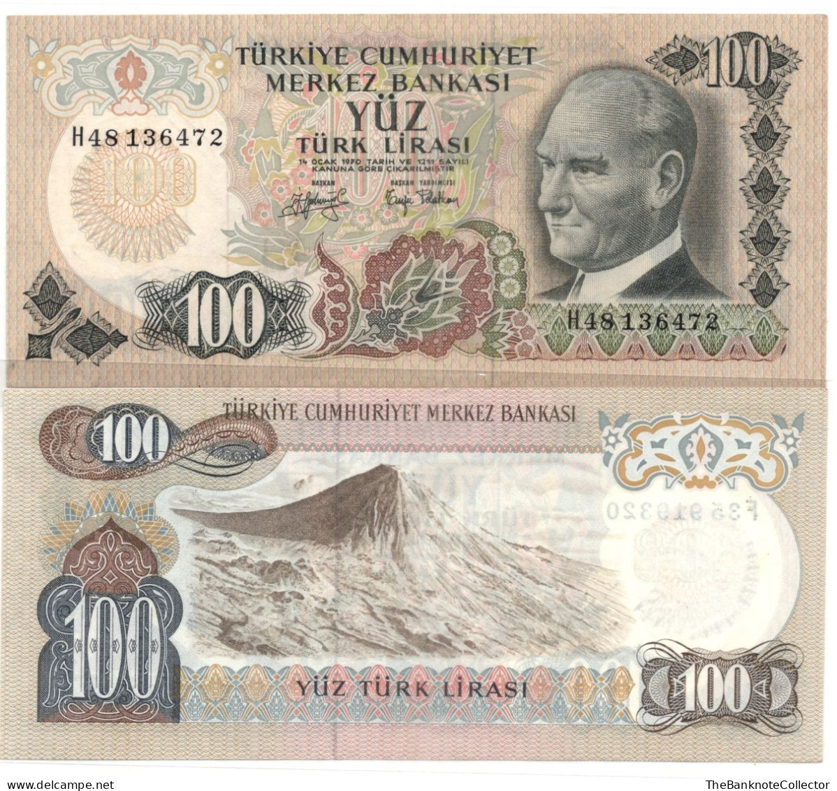 Turkey 100 Lira 1972 P-189 UNC - Turquie