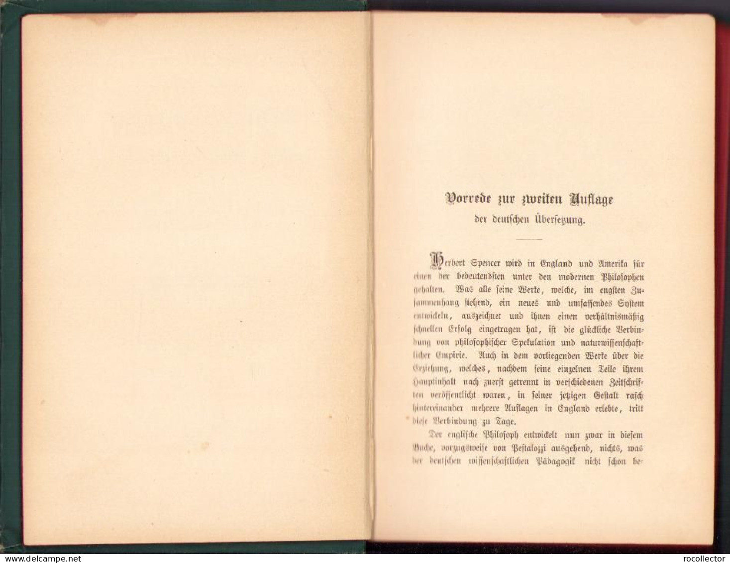 Herbert Spencer, Die Erziehung In Geistiger, Sittlicher Und Leiblicher Hinsicht ... 1889 Jena C2169 - Old Books