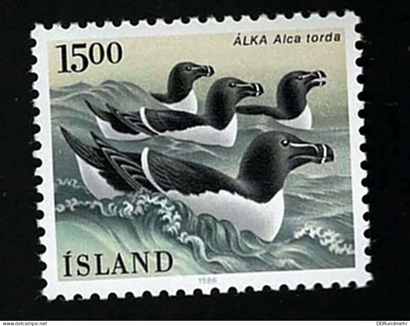 1986 Razorbill Michel IS 647 Stamp Number IS 621 Yvert Et Tellier IS 600 Stanley Gibbons IS 676 AFA IS 646 - Neufs