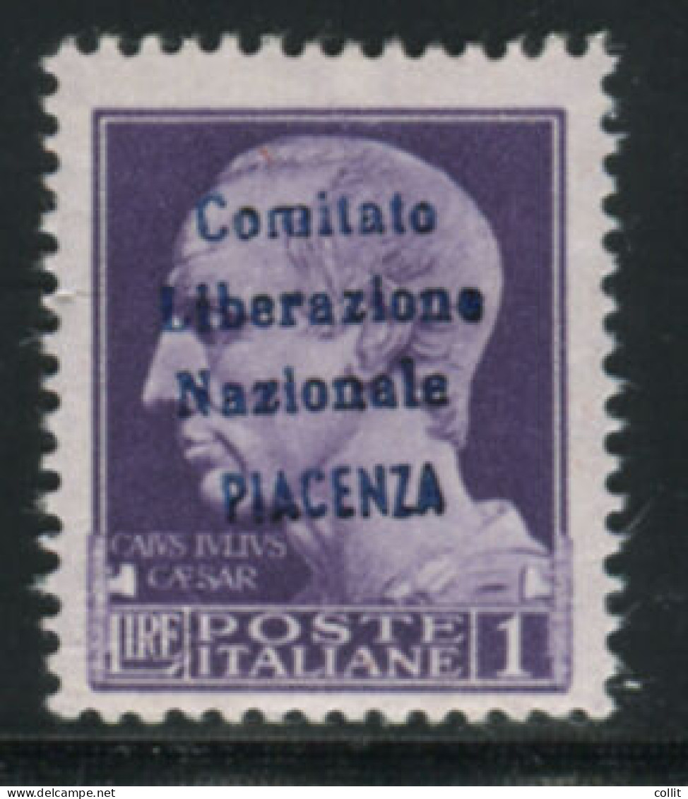 C.L.N. Piacenza - Lire 1 "Imperiale" - Errore Di Colore - Altri & Non Classificati