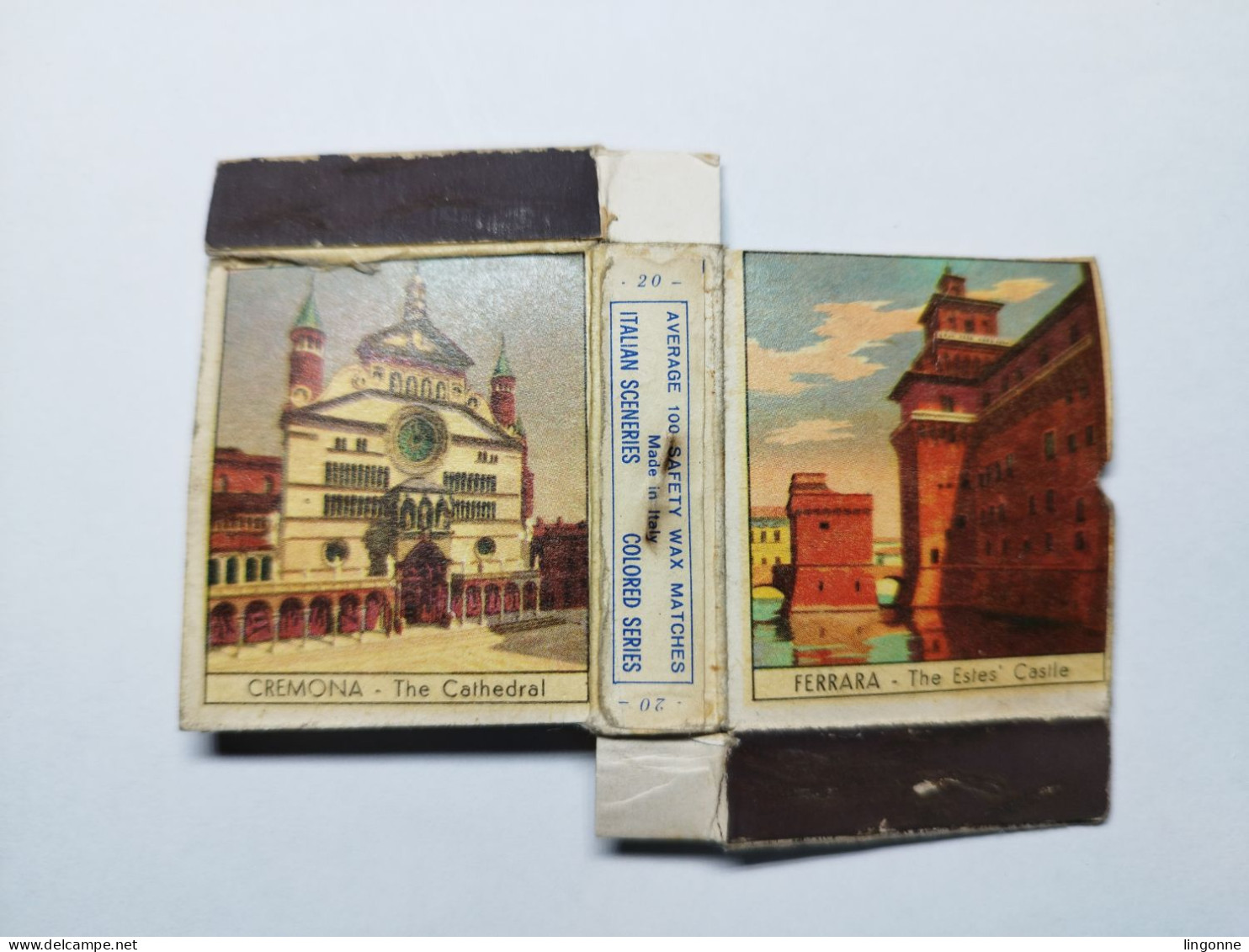 Boite D'allumettes FERRARA The Este Castle CREMONA The Cathedral - Matchboxes