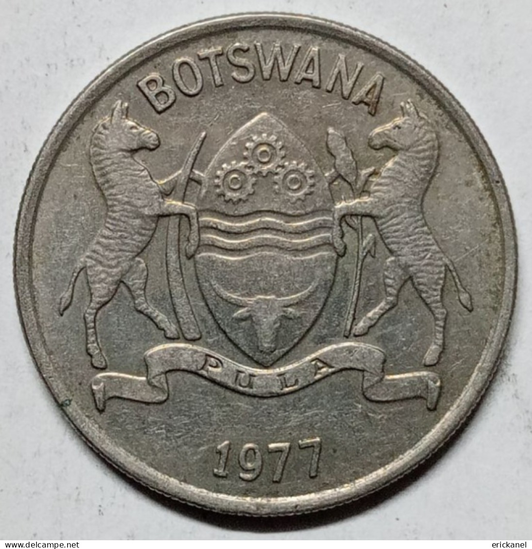 1977 BOTSWANA  25 THEBE - VERY GOOD DETAILS - Botswana