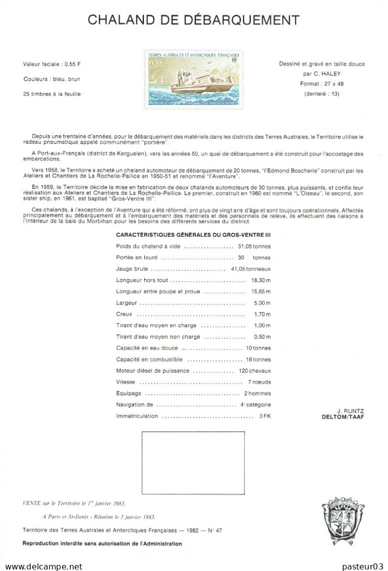 TAAF Notices Philatéliques Sans Les Timbres N° 1 De 1977 Au N° 322 De 2005 - Colecciones & Series