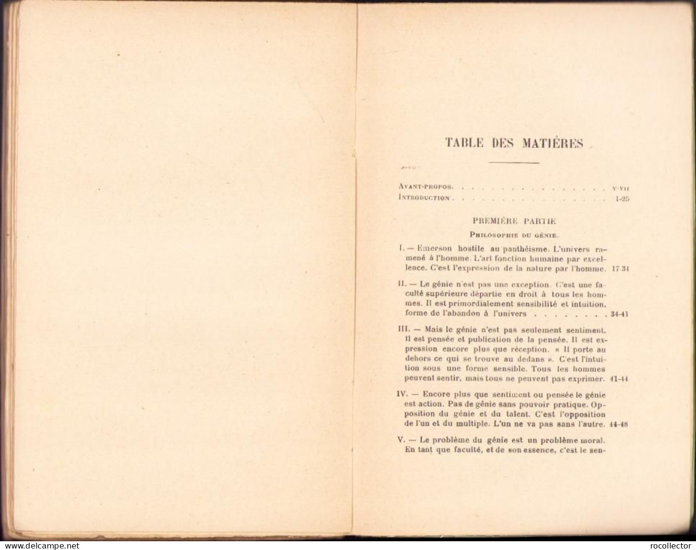 L’esthetique D’Emerson. La Nature, L’art, L’histoire Par Regis Michaud, 1927, Paris C2162 - Alte Bücher