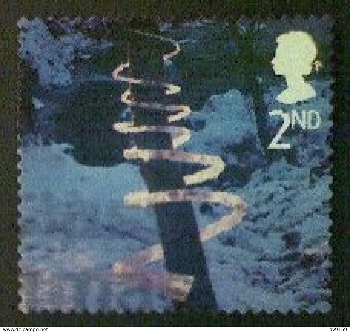 Great Britain, Scott #2165, Used (o), 2003, Christmas: Ice Spiral, 2nd, Multicolored - Used Stamps