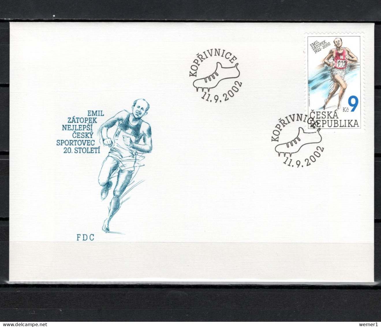 Czech Republic 2002 Olympic Games Stamp On FDC - Verano 2000: Sydney