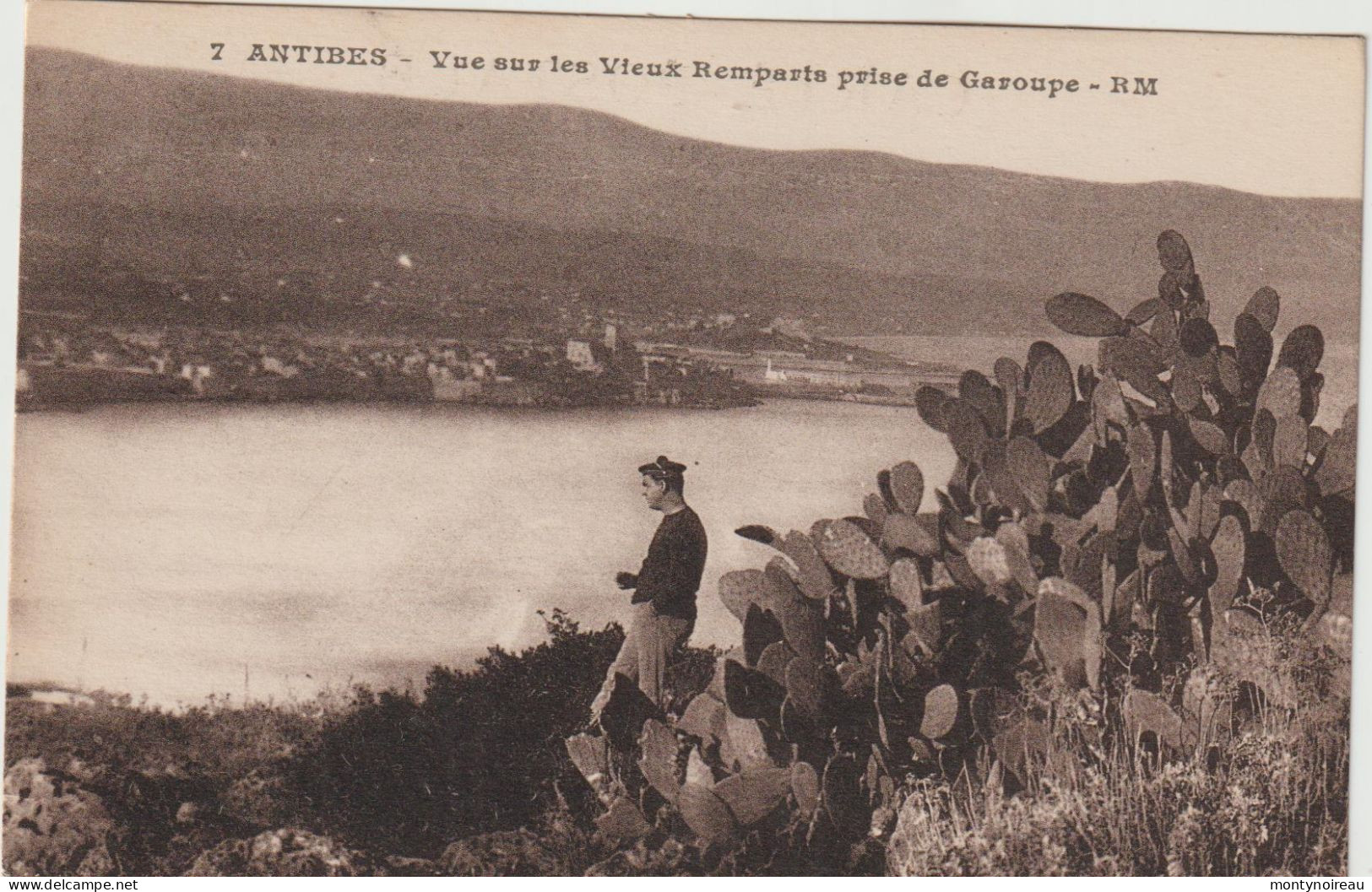 Alpes  Maritimes  :   ANTIBES  : Vue  Sur Les  Vieux  Remaprts , Marin - Antibes - Les Remparts