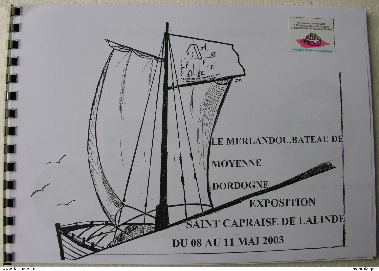 Dordogne Saint Capraise De Lalinde - Le Merlandou, Bateau De Moyenne Dordogne (2003) - - Aquitaine