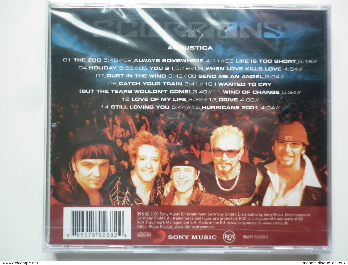 Scorpions Cd Album Acoustica - Sonstige - Franz. Chansons