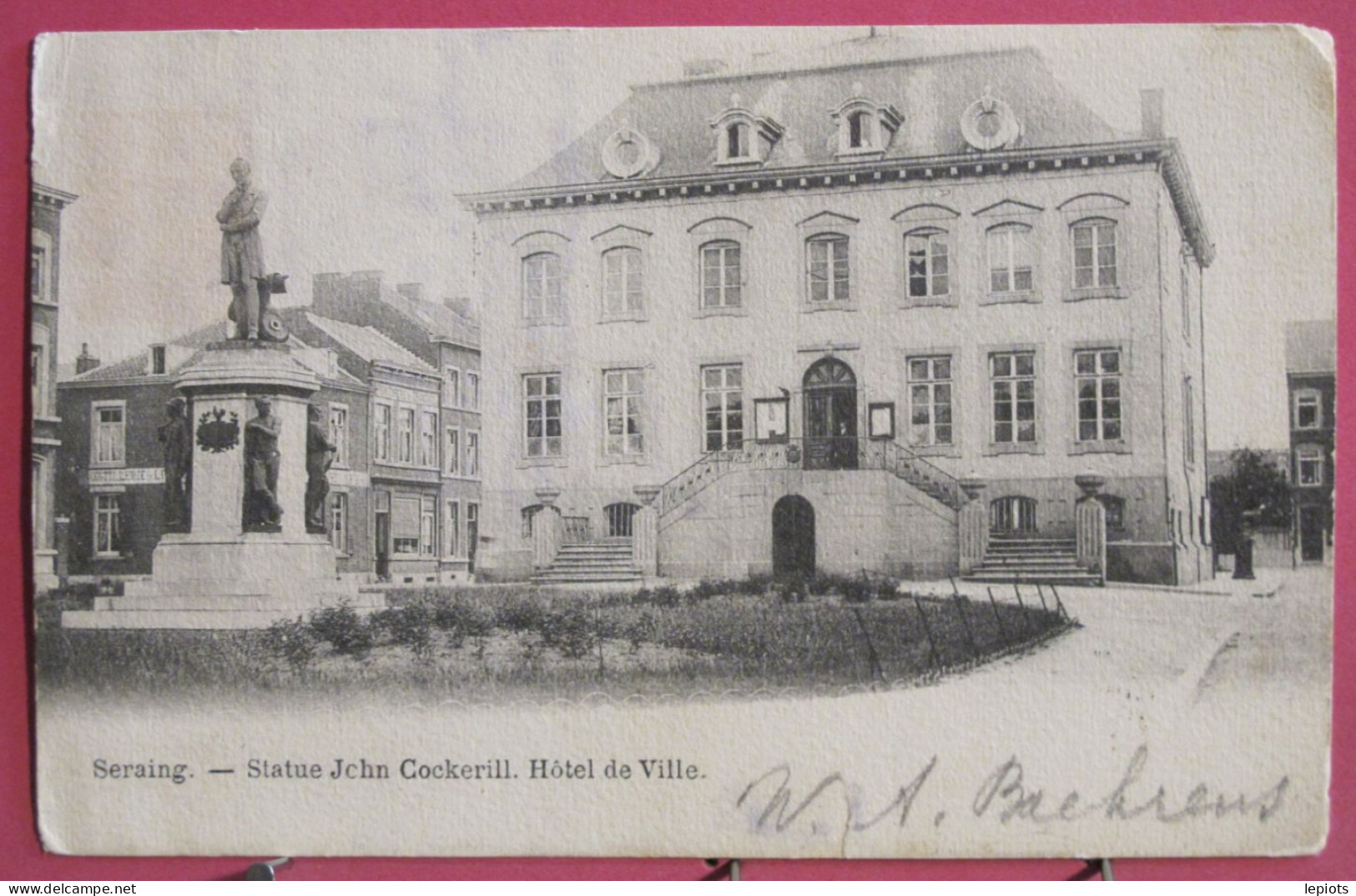 Visuel Très Peu Courant - Belgique - Seraing - Statue John Cockerill - Hôtel De Ville - Seraing