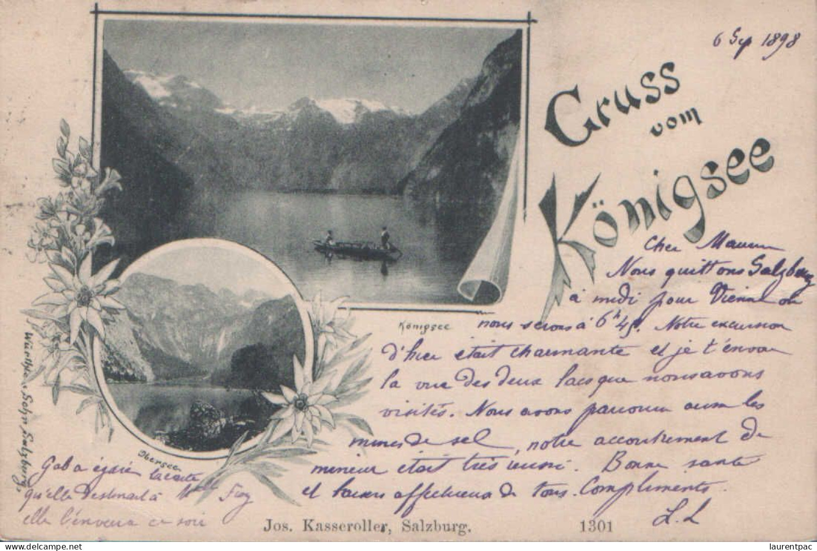 Gruss Vom Königsee 1898 ( Avec Verso ) - Greetings From...