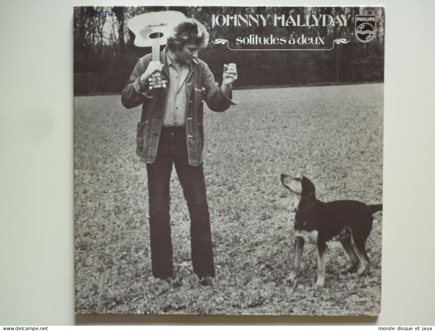 Johnny Hallyday 33Tours Vinyle Solitudes A Deux Photo Intérieur Inversée - Otros - Canción Francesa